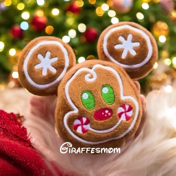 Disney Parks Gingerbread Mickey Mouse Create Your Own Headband. 2 Plush Heads - Picture 3 of 3